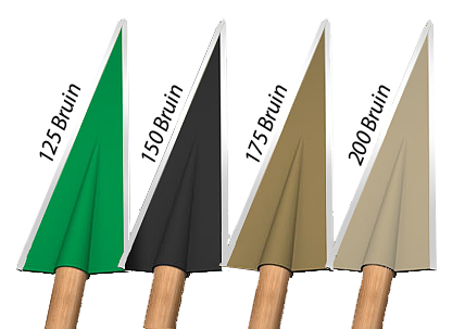 Grizzly Double Bevel Glue On Broadheads