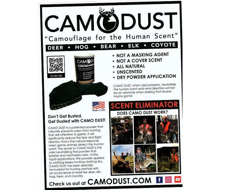 Camo Dust - Camouflage for the human scent.